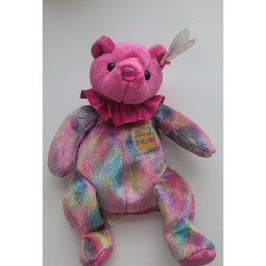 Ty Beanie Babies Millennium Bear Birthday January 1 2001. Made in USA